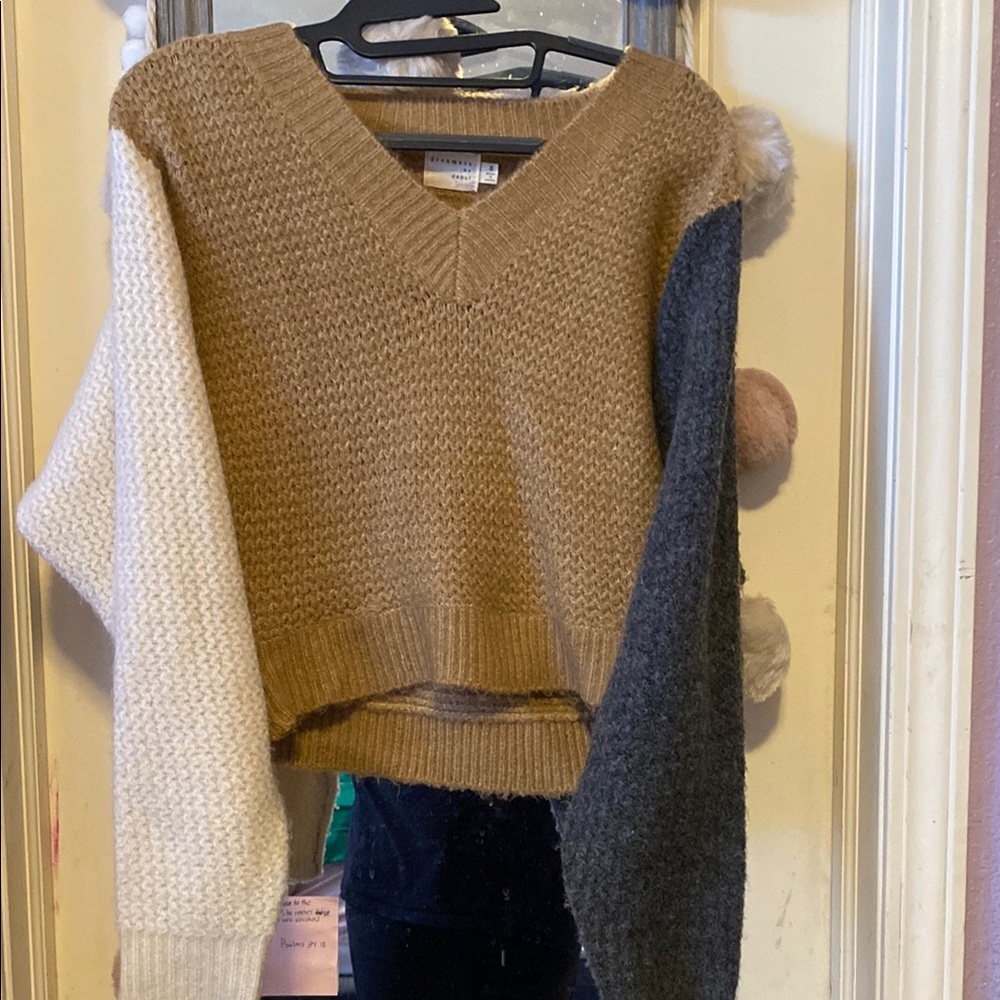 Colorblock V-Neck Sweater from Dry Goods
